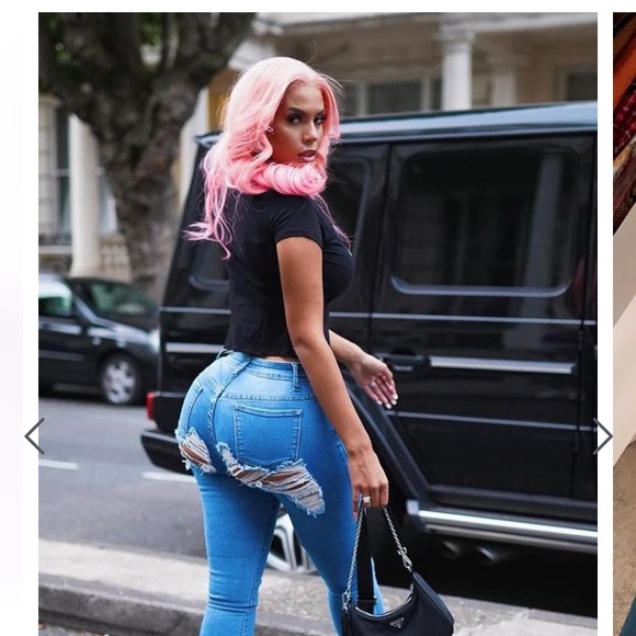 Fashion Nova Booty Ripped Skinny Jeans - Picture 2 of 3